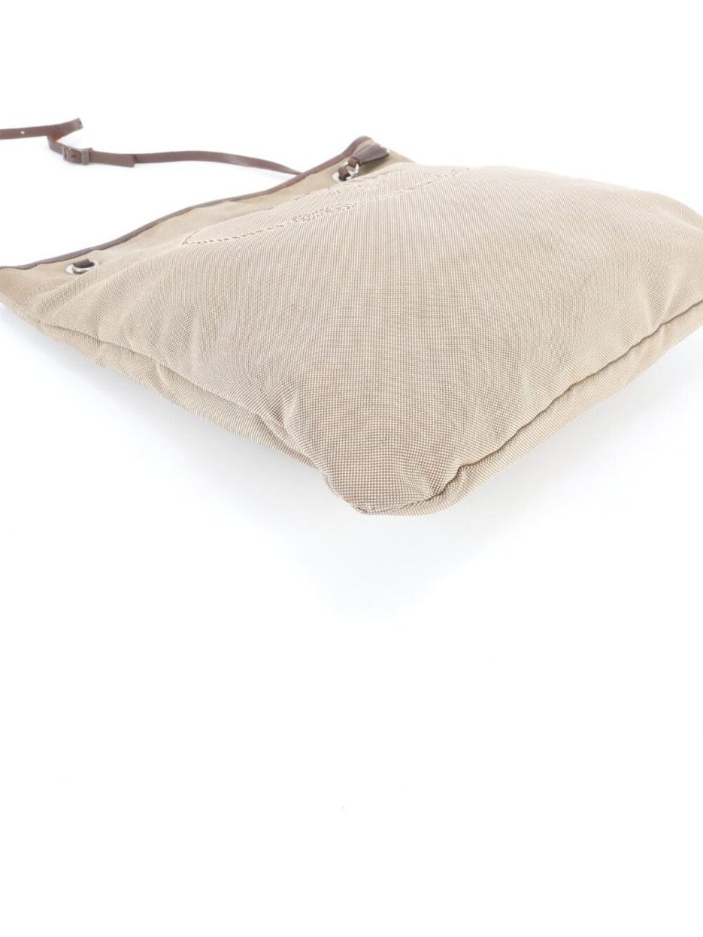 ★SOLD★ Prada Logo Jacquard Leather Shoulder Bag Crossbody Brown Color - Picture 4 of 8